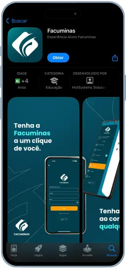 App Facuminas no celular